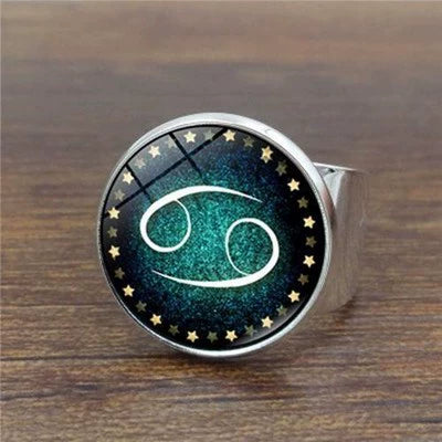 Rings Noctilucent Zodiac Signs Ring Perfect for Night Party