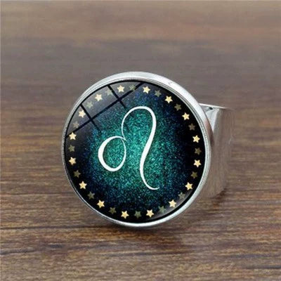 Rings Noctilucent Zodiac Signs Ring Perfect for Night Party