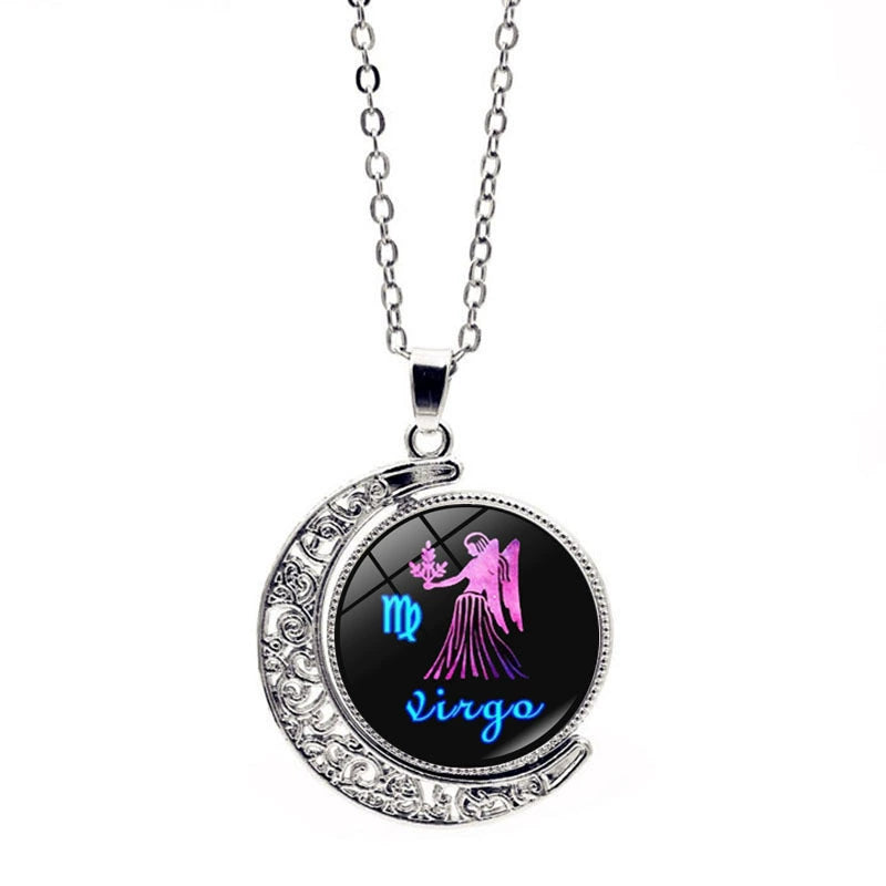 Necklace Zodiac Sign Necklace with Colorful Horoscope Pendant Perfect Gift
