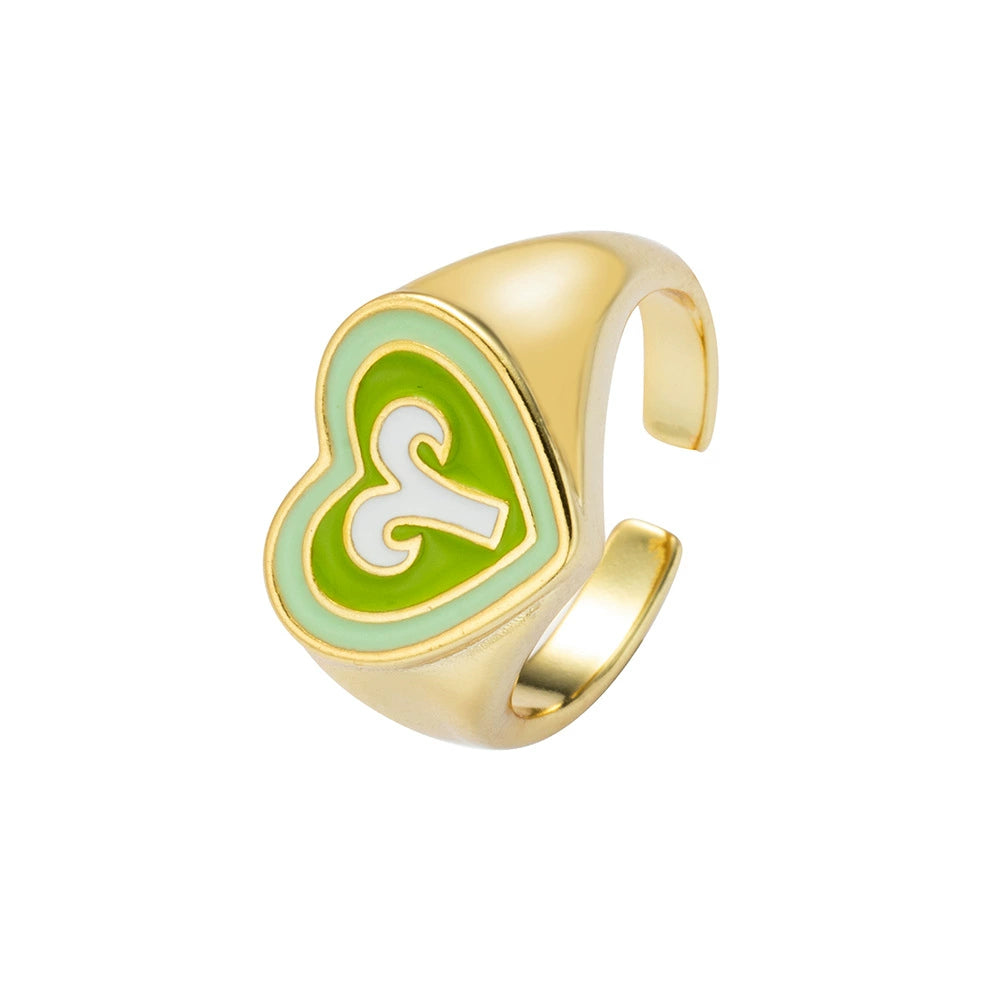 Rings Personalised Resin Zodiac Signs Colorful Ring