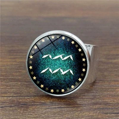 Rings Noctilucent Zodiac Signs Ring Perfect for Night Party