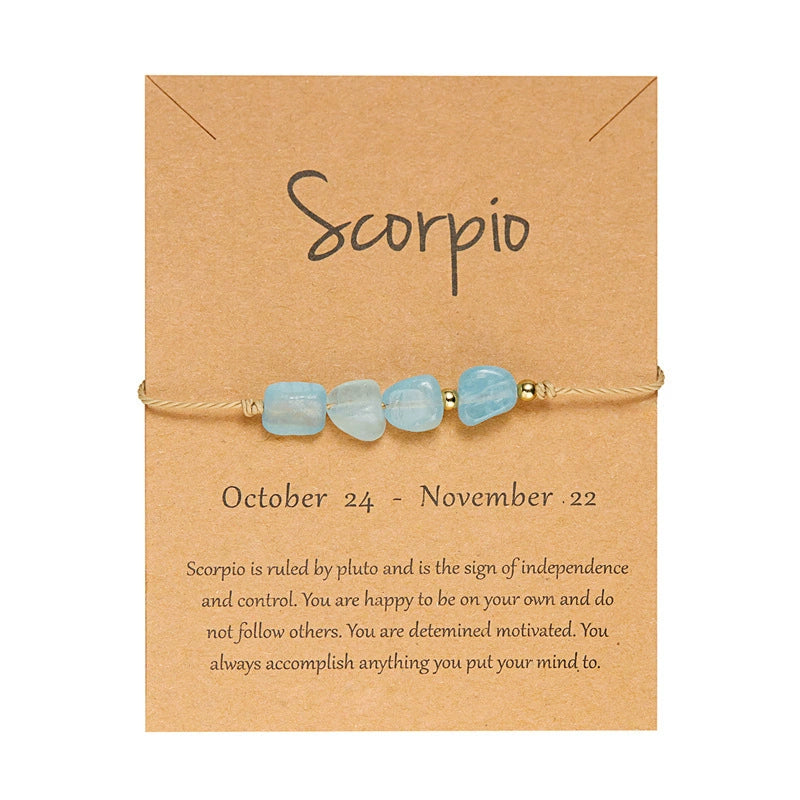 Handmade Natural Gemstone Best Crystals for Each Zodiac Sign Bracelet