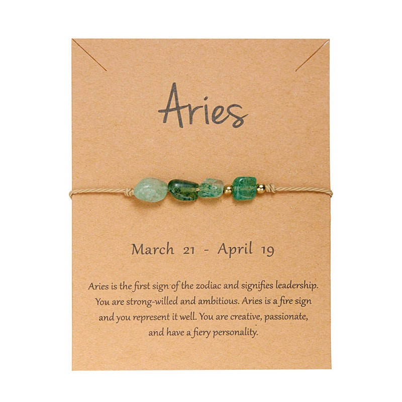 Handmade Natural Gemstone Best Crystals for Each Zodiac Sign Bracelet
