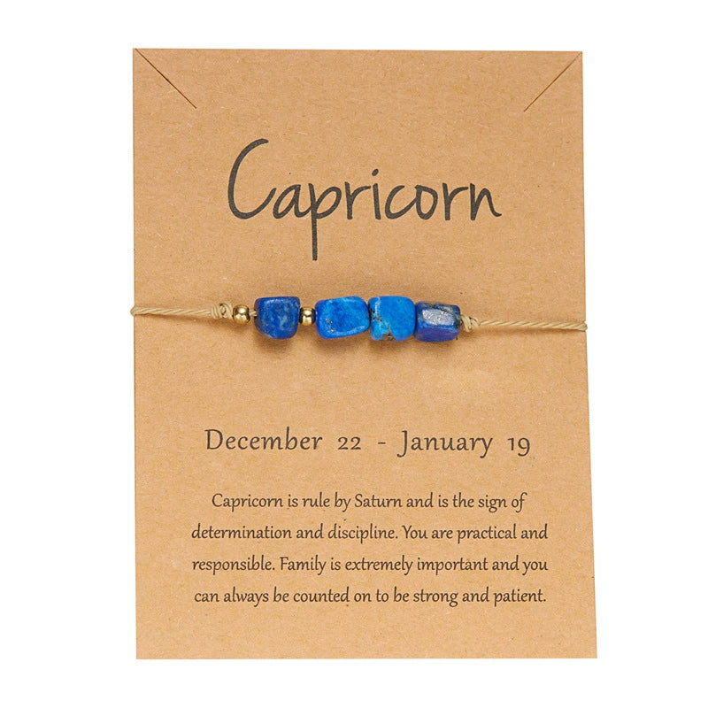 Handmade Natural Gemstone Best Crystals for Each Zodiac Sign Bracelet