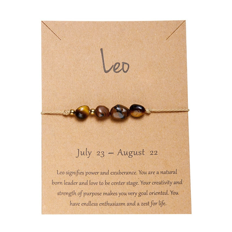 Handmade Natural Gemstone Best Crystals for Each Zodiac Sign Bracelet