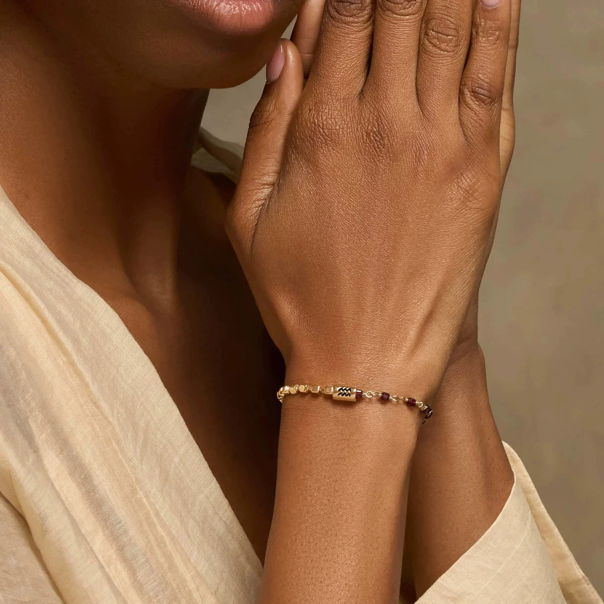 Necklace & Bracelet 18K Gold Plated Zodiac Signs Necklace and Bracelet Set