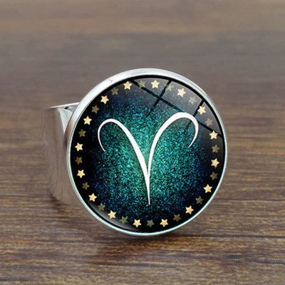 Rings Noctilucent Zodiac Signs Ring Perfect for Night Party