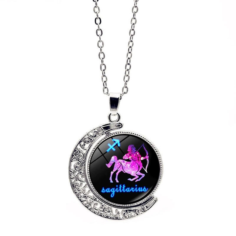 Necklace Zodiac Sign Necklace with Colorful Horoscope Pendant Perfect Gift
