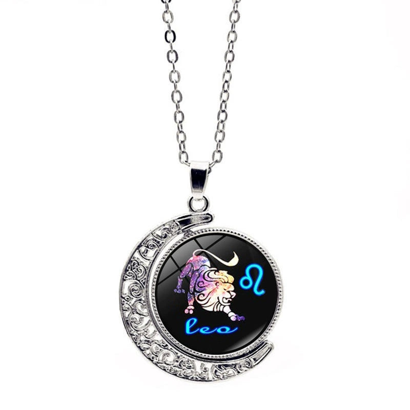 Necklace Zodiac Sign Necklace with Colorful Horoscope Pendant Perfect Gift