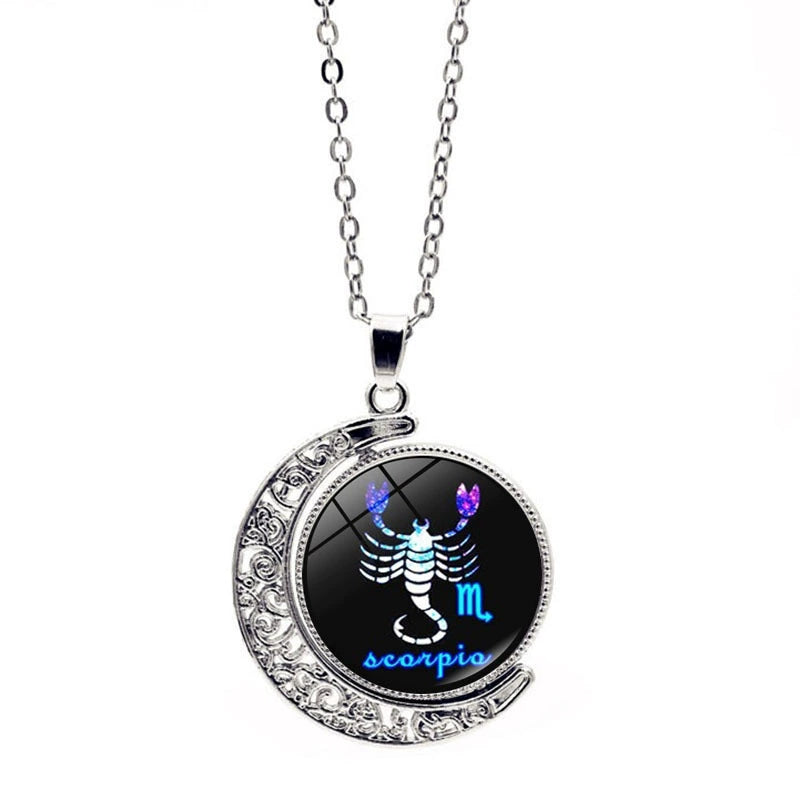 Necklace Zodiac Sign Necklace with Colorful Horoscope Pendant Perfect Gift
