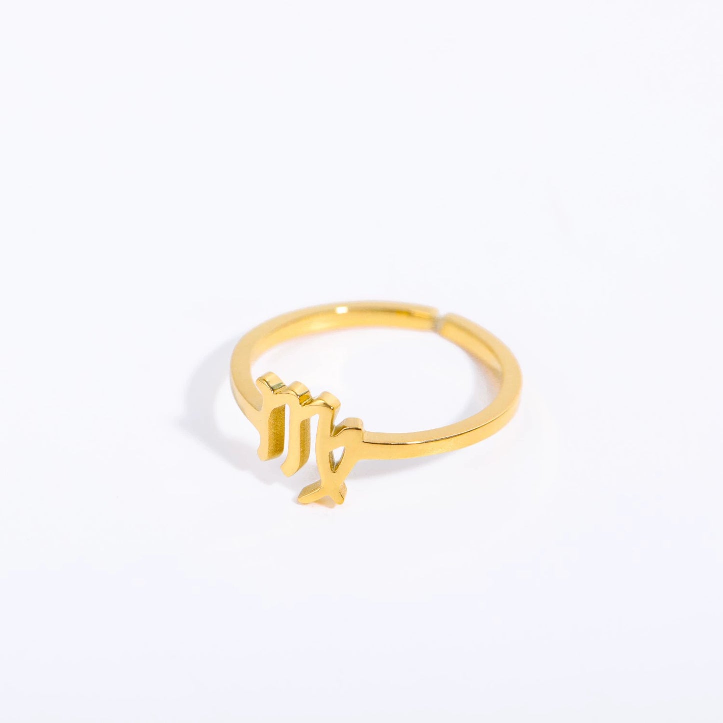 Rings Graceful Gold Plated Zodiac Signs Ring