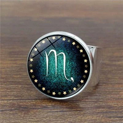 Rings Noctilucent Zodiac Signs Ring Perfect for Night Party