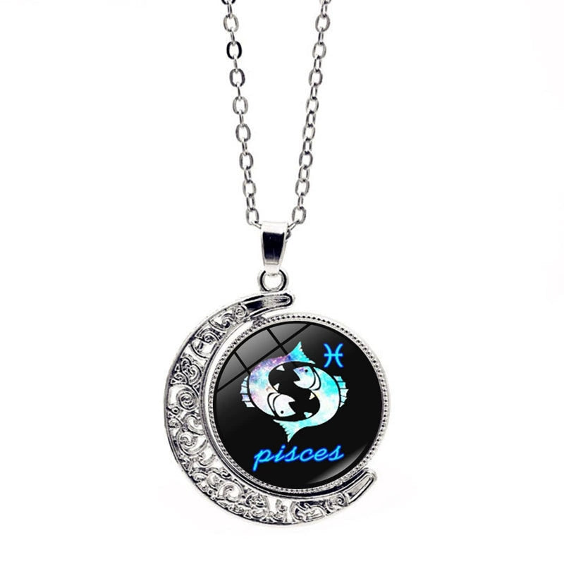 Necklace Zodiac Sign Necklace with Colorful Horoscope Pendant Perfect Gift