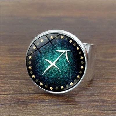 Rings Noctilucent Zodiac Signs Ring Perfect for Night Party