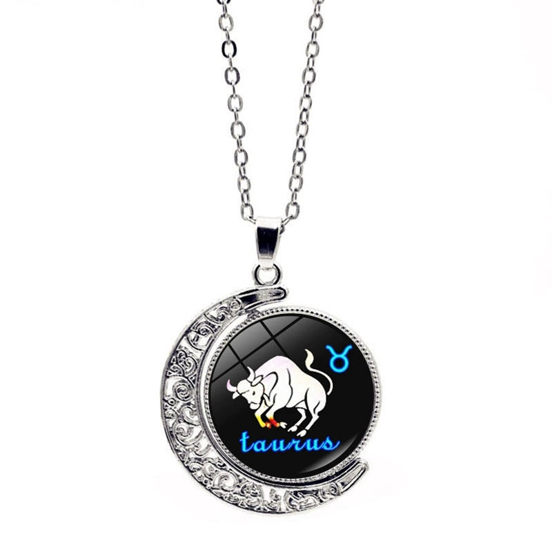 Necklace Zodiac Sign Necklace with Colorful Horoscope Pendant Perfect Gift