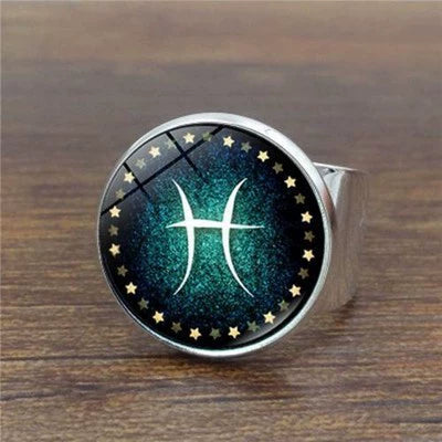 Rings Noctilucent Zodiac Signs Ring Perfect for Night Party