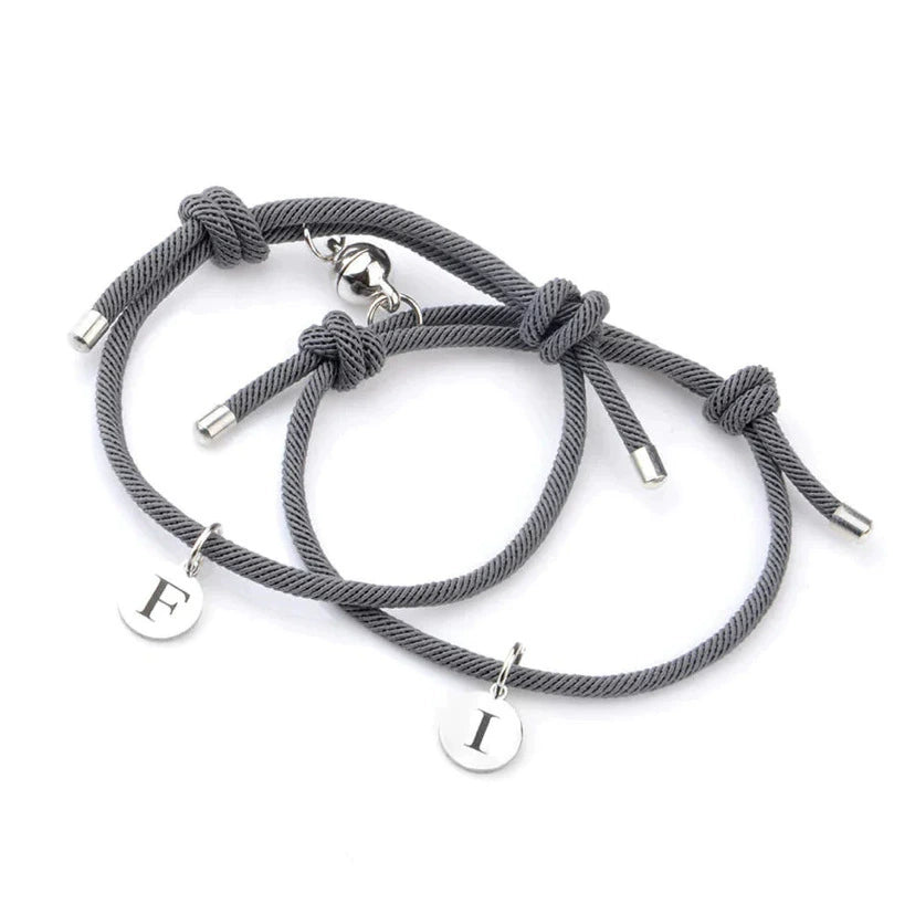 Handmade Colorful Stainless Steel Plate Writable Magnatic Heart Bracelet