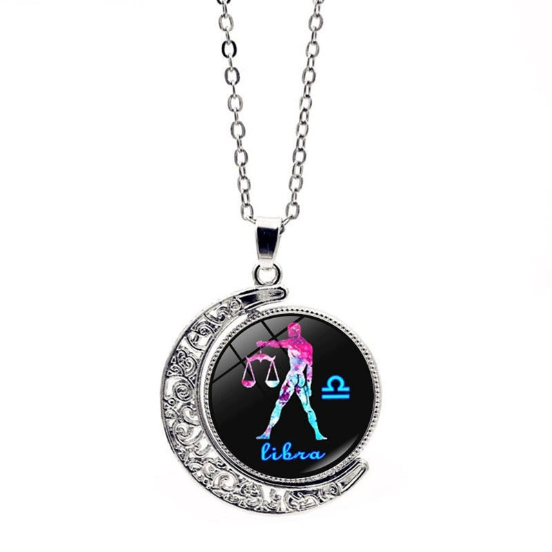 Necklace Zodiac Sign Necklace with Colorful Horoscope Pendant Perfect Gift