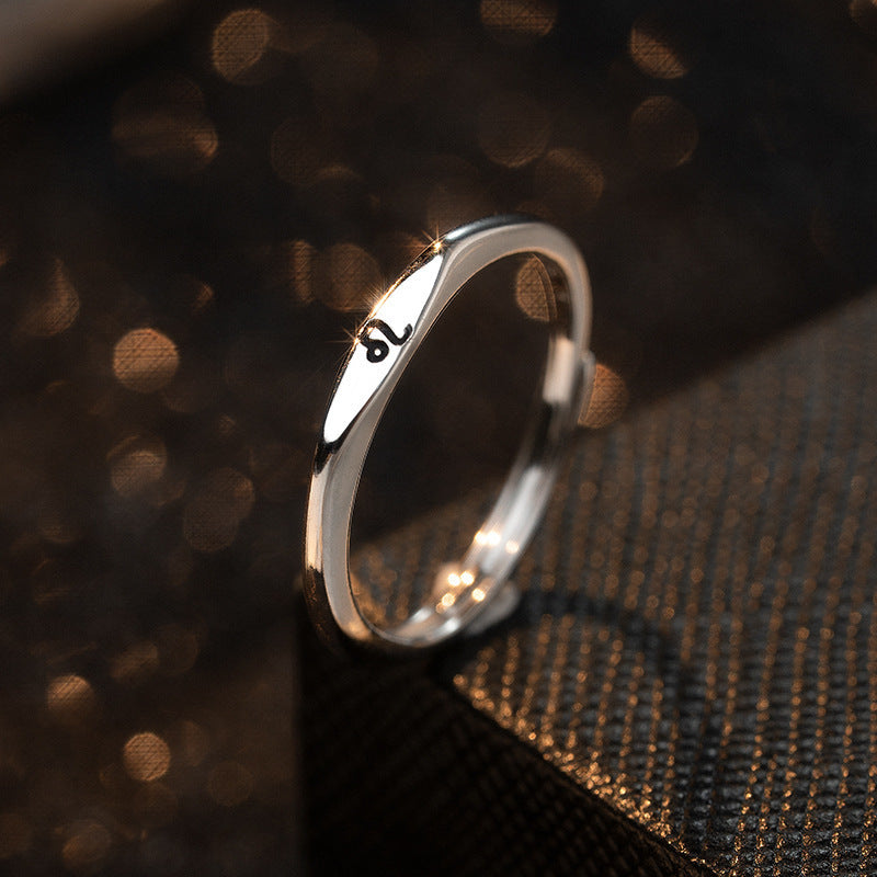 Ring Graceful Silver Plated Zodiac Signs Ring