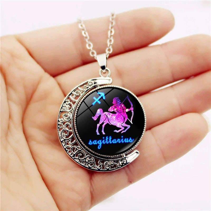 Necklace Zodiac Sign Necklace with Colorful Horoscope Pendant Perfect Gift