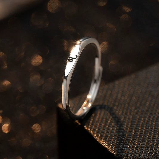 Ring Graceful Silver Plated Zodiac Signs Ring